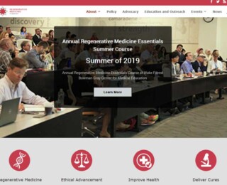 Regenerative Medicine Foundation Website Designed by KMGrafix.com